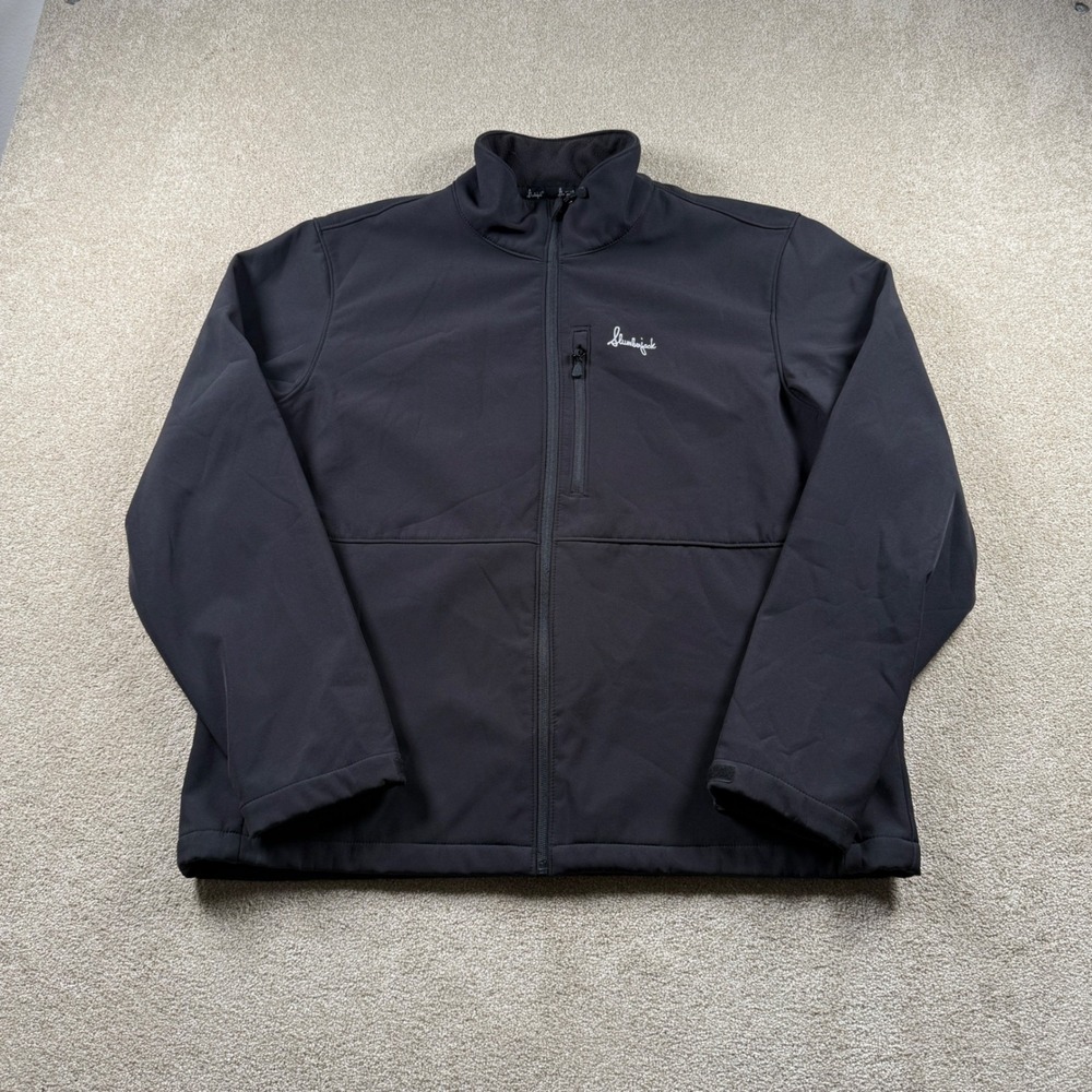 Slumberjack‎ Men's Large Black Softshell Full Zip Jacket